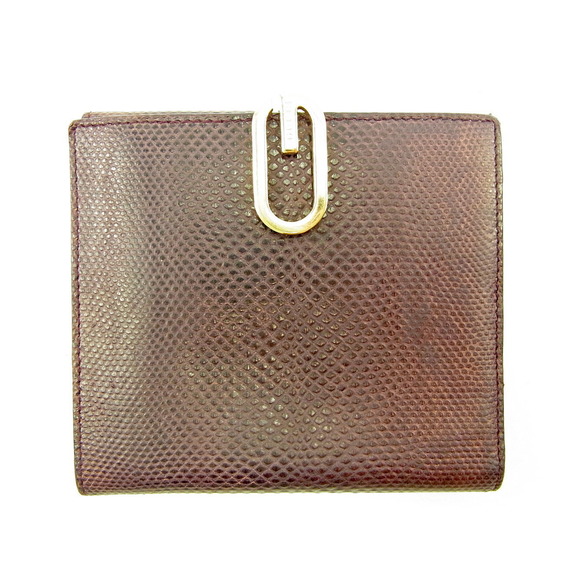 Gucci leather lizard Wallet bifold purple - Picture 1 of 6